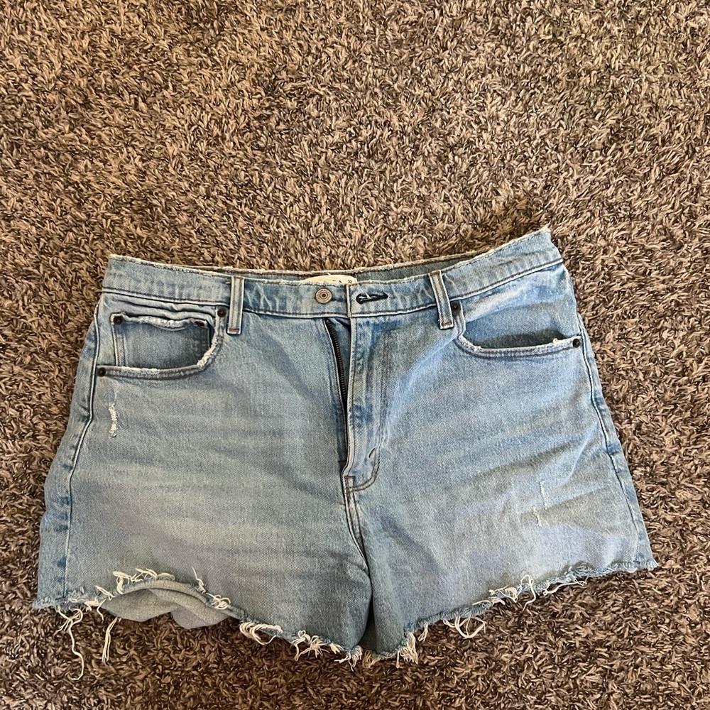 Abercrombie & Fitch Light Wash Jean Shorts